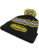 Haltech Stripe Beanie with Pom Pom One Size Fits All