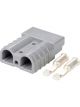 Anderson Connector 50A Grey[10 6Awg Contacts Genuine Anderson