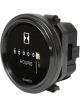 LV Hourmeter Round 6 - 80V 52mm Black 0 - 99999.9 Hrs
