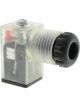 LV Din Connector Type C 10-24V Resistor Protected Clear Cover