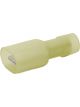 LV Fully Insulated Male Blade Yellow Polycarbonate 6.3X0.8mm