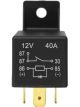 LV 12V/40A 5 Pin Relay N/O Diode Protected