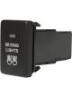 LV Toyota Driving Light Switch 28X17mm Hole Size Green Led