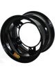 Aero Race Wheel 15x10 4in Wide 5 Black w/ Pin Stripe