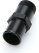 Aeromotive Adapter Straight 1in NPT Male to 1-1/4in Hose Barb Black