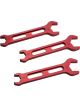 Billet Specialties AN Wrench Set Double End 3 Piece 6 AN to 10 AN Red