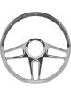 Billet Specialties Steering Wheel 1/2 Wrap 15.5in Tec 5 Black