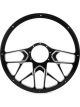 Billet Specialties Steering Wheel 1/2 Wrap 15.5in Redline Black