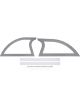 Dominator Racing Sail Panel Rear Plastic Gray Dirt Late Model Kit