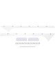 Dominator Racing Pillar Post Front Plastic White Dirt Late Model Kit