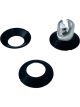 Drag Race Quarter Turn Fastener Washer Counter Sunk Black 25 Pack