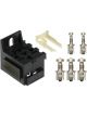 Fueltech Relay Holder Crimp Terminals Included Plastic Black