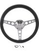 Grant Steering Wheel Classic 13.75in Black Leather Grip Chevy Logo