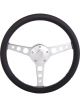 Grant Steering Wheel Classic 13.75in Black Leather Grip Chevy Logo