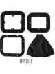 Hurst Shifter Boot & Ring 6.75inx6in Base Rectangle Boot Black Kit