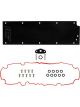 ICT Billet Valley Cover 0.25in Thick O-Rings Fits GM LS-Series