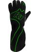 K1 Racegear Gloves Karting RS1 Adult Small Black/Green