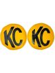 Kc Hilites Light Cover Retro KC Logo Vinyl Yellow 8in KC Lights Pair