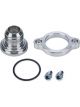 March Performance Water Neck Straight 20 AN Male O-Ring Clear