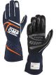 OMP Racing Driving Gloves First Navy Blue / Orange XL Pair