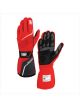 OMP Racing Driving Gloves Tecnica Red / Black Medium Pair
