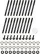 Optitorque Main Stud Kit Patriot 4-Bolt Mains Black Fits GM LS Kit