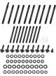 Optitorque Main Stud Kit Patriot 2-Bolt Mains Black Fits Ford Coyote Kit