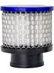 OTR Breather Clamp-On Round 1.38 in OD Tube Reusable Aluminum Blue
