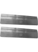 Pit Pal Gap Cover Floor Mount Hinged 36 x 9 in Aluminum Natural Pair
