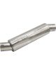 Pypes Muffler M-80 2.5in Offset Inlet 2.5in Offset Outlet 4in Dia 14in