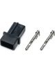 Quickcar Racing Electrical Connector Male 2 Pin MSD Distributor