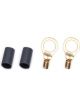 Quickcar Racing Ring Terminal 3/8in 10- 12 Ga w/Heat Shrink Pair