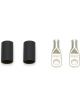 Quickcar Racing Ring Terminals 1/4in 6 Ga w/Heat Shrink