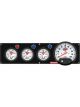 Quickcar Racing 3-1 Gauge Panel OP/WT/WP Black