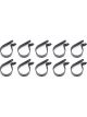 Quickcar Racing Line Clamp Adel 1 in in ID Nylon Black Set of 10