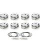 Race Tech Piston Dished 4.155in Bore -25.50 cc SBC Set of 8