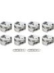 Race Tech Piston Dome 4.310in Bore + 27.50 cc BBC Set of 8