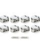 Race Tech Piston Flat Top 4.125in Bore -5.00 cc SBF Set of 8