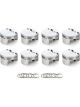 Race Tech Piston Flat Top 4.010in Bore -3.30 cc Fits GM LS Set of 8