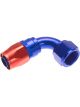 Redhorse Performance Hose End 1090 Series 90Deg 10 AN Blue Red