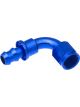 Redhorse Performance Hose End 2090 Series 90Deg 12 AN PTFE Blue Red