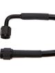 Redhorse Performance AN Hose 24in 4 AN Hose 90Deg Black