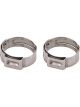 Redhorse Performance Hose Clamp Band Push Lock Clamp 6 AN Natural Pair