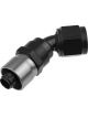 Redhorse Performance Hose End 7045 Series 45Deg 12 AN Black Clear