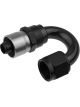 Redhorse Performance Hose End 7180 Series 180Deg 6 AN Black Clear