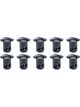 Ti22 Quick Turn Fastener Oval Head 7/16 x 0.450in Body Black Set of 10