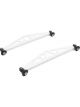 True Performance Spoiler Bracket 10.5 in Long Aluminum White Pair