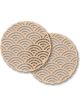 Boyle 2pc Wooden Coaster Arches 10x10x0.3cm