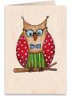 Boyle Wooden Greeting Card Owlet 11x16cm