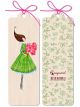 Boyle Wooden Bookmark Flowers 4.5x14cm